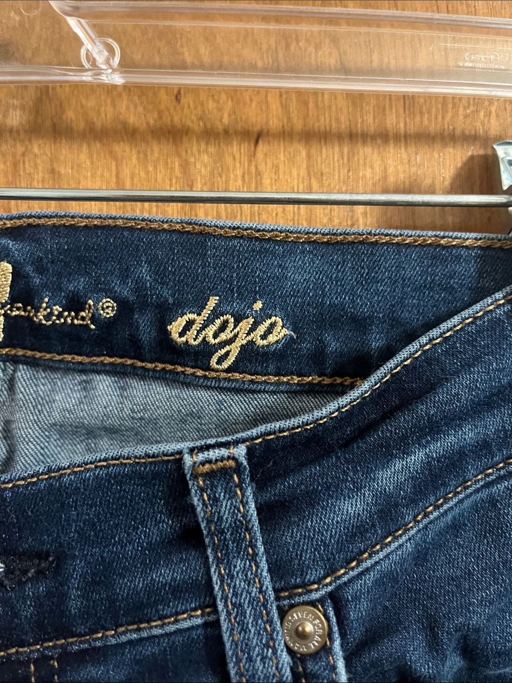 30 /  7 For All Mankind Dark Blue Flare Jeans - Picture 3 of 6
